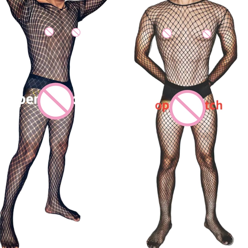 Fishnet Stocking Women - Lingerie hitam seksi ukuran Plus celana