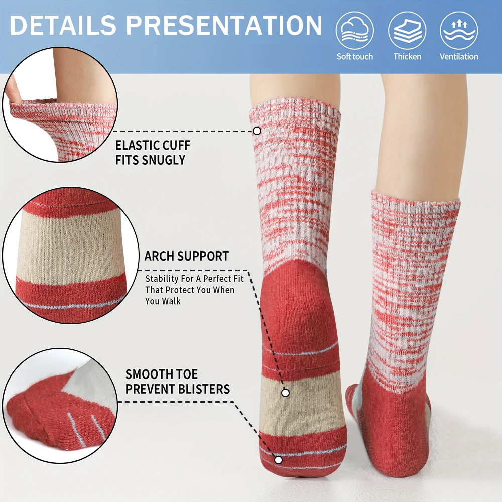 5 Pasang Kaus Kaki Wol Wanita  - Wool Hiking Sock ulasan dan harga
