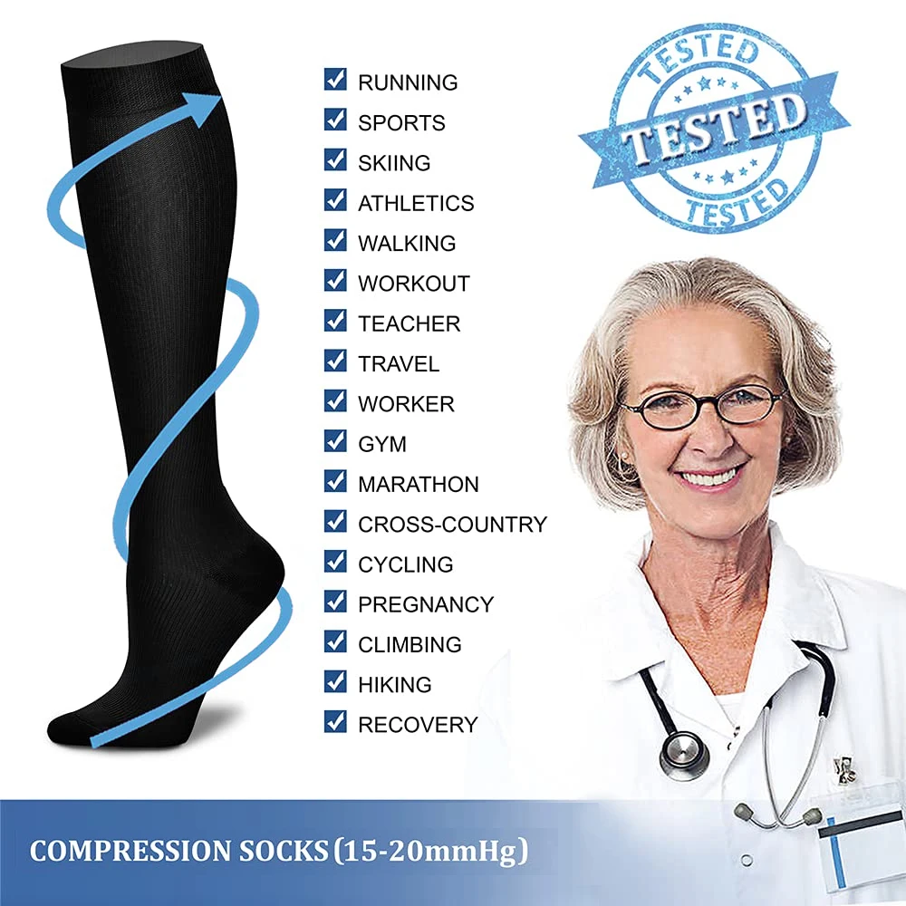 1 pasang wanita & Pria kaus ka - Compression Sock Medical ulasan dan harga