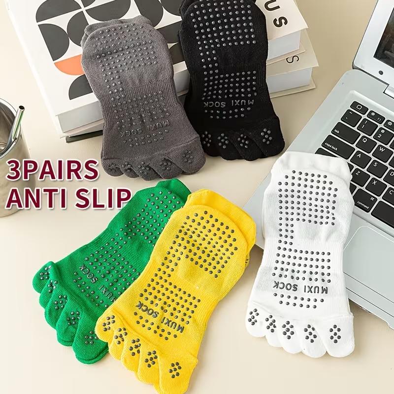 Kaos Kaki Pria 3-Pasang Anti-S - Toe Sock Split ulasan dan harga