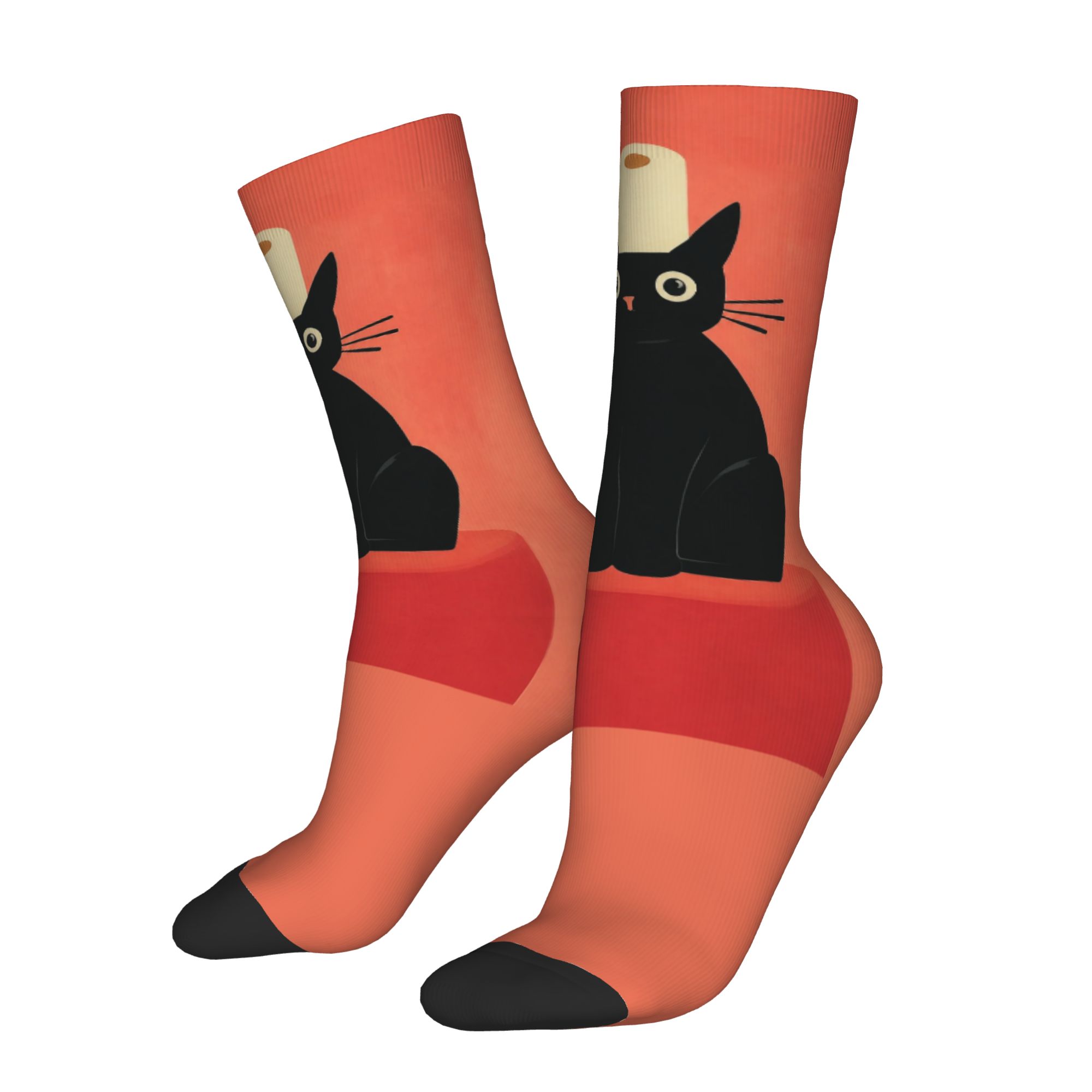 Kaos Kaki Unisex Motif Kucing  - Dress Sock Men ulasan dan harga