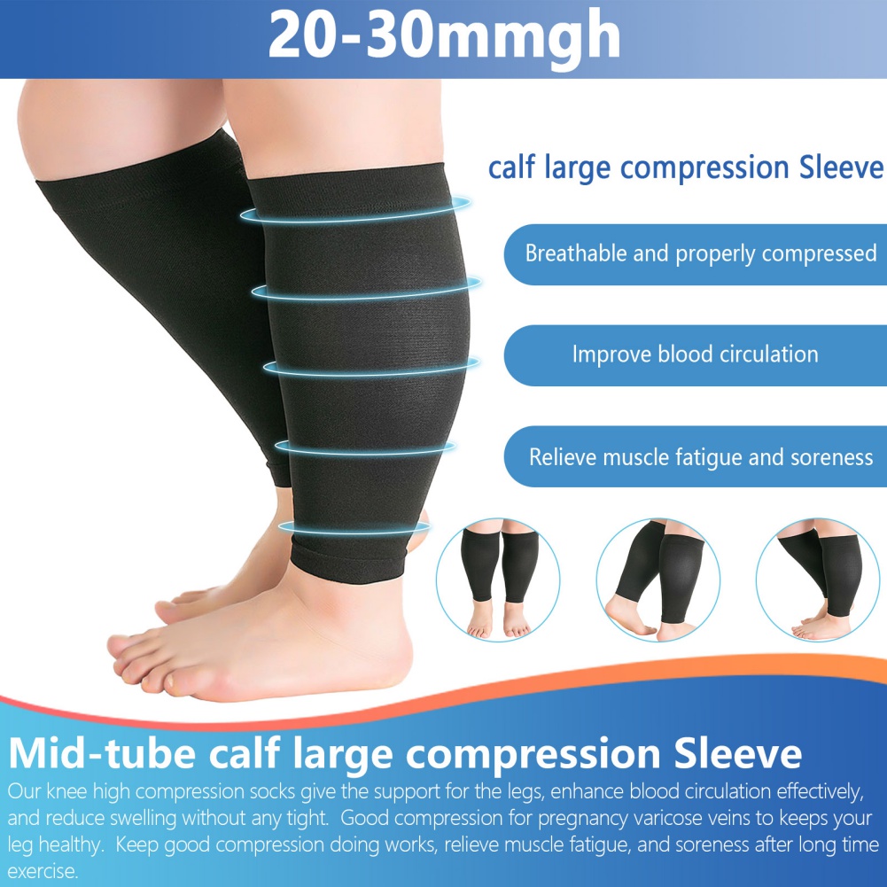 1 pasang Kebugaran berlari len - Compression Sleeve Calf ulasan dan harga