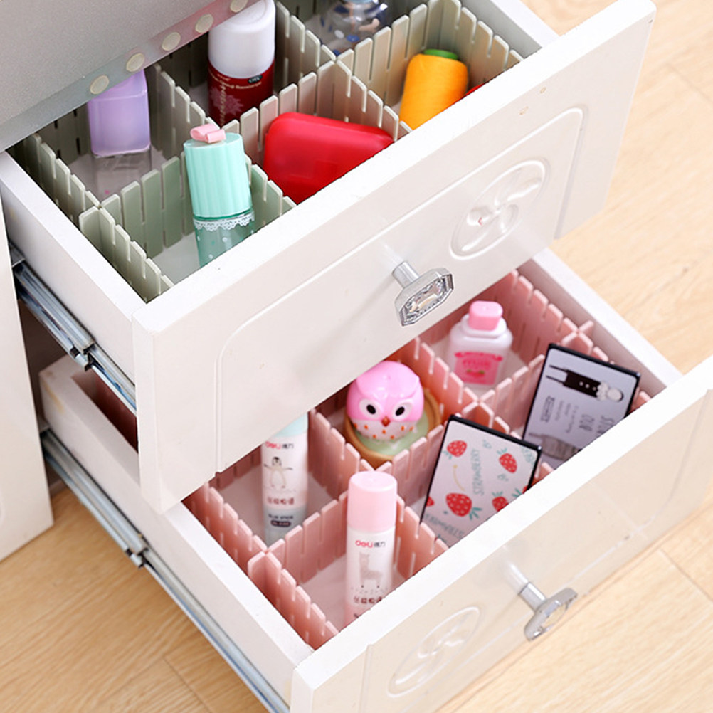 8Pcs Pembagi Laci yang Dapat D - Sock Organizer Tray ulasan dan harga