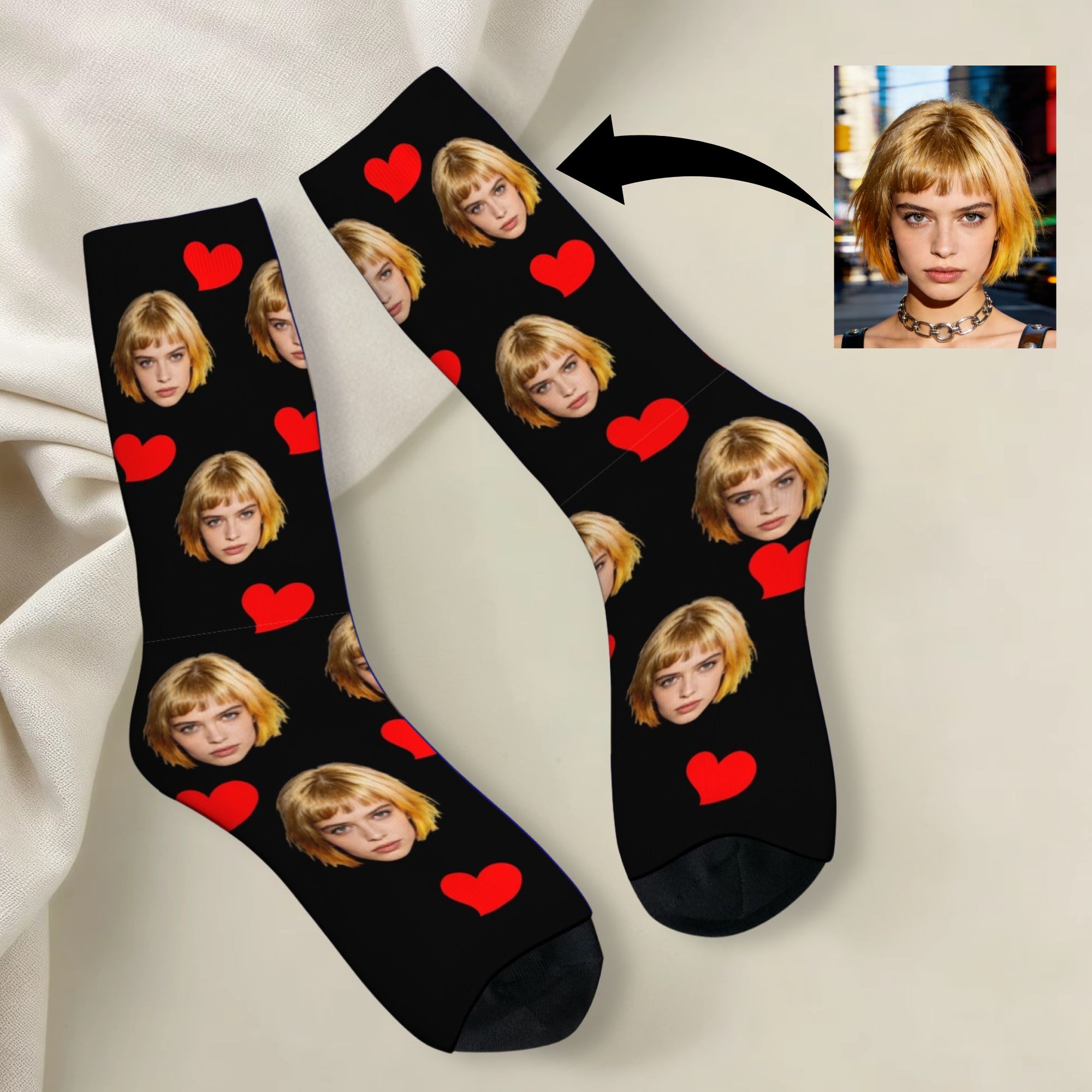 Kaos Kaki Wajah Avatar Kustom  - Dress Sock Men ulasan dan harga